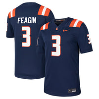 Kaden Feagin Illinois Fighting Illini NIL Football Game Jersey - Navy