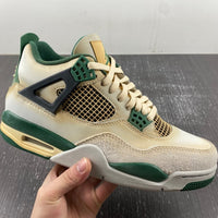 Distressed Sneakers, White Green Colorway, Lace Up Design, Distressed Finish, Casual Gift for Sneaker Fans