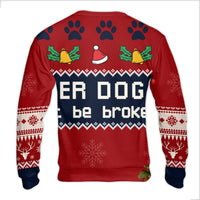 Dog Mom Christmas Sweater, Girl and Her Dog Ugly Sweater, Adorable Dog Lover Holiday Sweatshirt, Pet Parent Xmas Pullover, Winter Crewneck