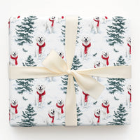 Winter Dog Christmas Gift Wrap, Golden Retriever Wrapping Paper, Adorable Golden Retriever Present Paper, Holiday Dog Lover Christmas Wrap Roll