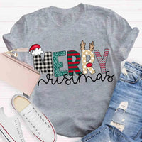Festive Holiday Graphic Tee, Merry Christmas T-Shirt, Retro Xmas Party Shirt, Adorable Winter Season Tee, Christmas Holiday Present for Men Women