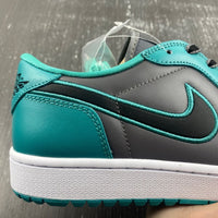 Low Top Golf Shoes, Lake Blue Dark Gray Colorway, Lace Up Design, Casual Gift for Shoe Lovers