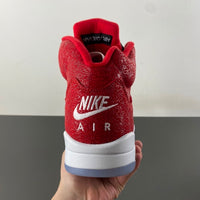 High Top Sneakers, Red Colorway, Lace Up Design, Casual Gift for Sneaker Fans