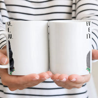 Festive Candy Cane Christmas Mug, Evergreen Pine Branch Coffee Mug, Winter Holiday Ceramic Cup, Comfy Christmas Present for Coffee Lover