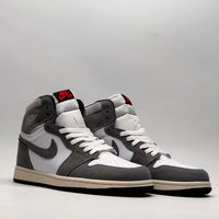 High Top Sneakers, Gray Black Colorway, Lace Up Design, Casual Gift for Sneaker Fans