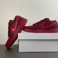 Low Top Sneakers, Red Colorway, Valentine Design, Lace Up Design, Casual Gift for Sneaker Fans