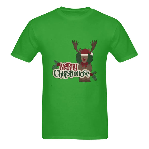 Humorous Christmas Moose Graphic Shirt, Merry Christmoose T-Shirt, Retro Christmas Moose Holiday Tee, Adorable Merry Christmo