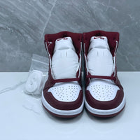 Basketball Shoes, White Burgundy Colorway, Retro, High Top, Lace Up Design, Casual Gift for Shoe Lovers