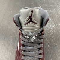 Sneakers, Burgundy Colorway, Leather Footwear, Lace Up Design, Casual Gift for Sneaker Fans