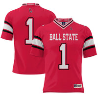 #1 Ball State Cardinals Endzone Football Jersey - Cardinal