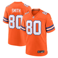 Denver Broncos Rod Smith Orange Retired Player Alternate Game Jersey