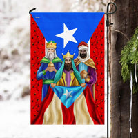 Double Sided Epiphany Yard Flag, Three Kings Puerto Rico Flag Garden Flag, Puerto Rican Christmas Flag, Holiday Yard Decor
