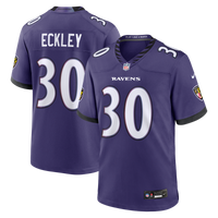 Baltimore Ravens Ryan Eckley Purple Team Game Jersey
