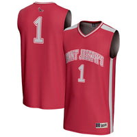 #1 Saint Joseph's Hawks Lightweight Collegiate Basketball Fashion Jersey - Crimson