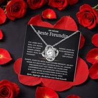 Friendship Knot Pendant, Best Friend Love Knot Necklace, Eternal Bond Love Knot Jewelry, Meaningful Birthday Present for Her, Christmas Present
