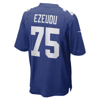New York Giants Joshua Ezeudu Royal Game Player Jersey