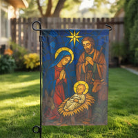 Holy Family Christmas Garden Flag, Stained Glass Nativity Garden Flag, Religious Holiday Yard Flag, Christian Outdoor Flag, Xmas Home Present