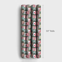 Watercolor Houses Holiday Gift Wrap, Snowy Village Christmas Wrapping Paper, Colorful Winter Town Wrapping Paper, Whimsical Scenic Gift Wrap