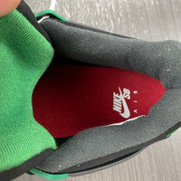 Sneakers, Black Green Colorway, Leather Footwear, Lace Up Design, Casual Gift for Sneaker Fans