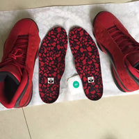 Sneakers, Red Black Colorway, Lace Up Design, Casual Gift for Sneaker Fans