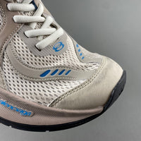 Low Top Sneakers, White Gray Colorway, Lace Up Design, Casual Gift for Sneaker Fans