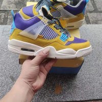 Sneakers, Yellow Blue Colorway, Lace Up Design, Casual Gift for Sneaker Fans