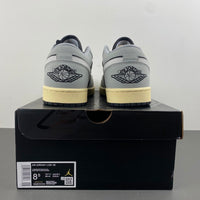 Low Top Sneakers, Off White Black Gray Colorway, Lace Up Design, Casual Gift for Sneaker Fans