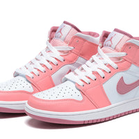 Sneakers, Pink White Colorway, Lace Up Design, Casual Gift for Sneaker Fans