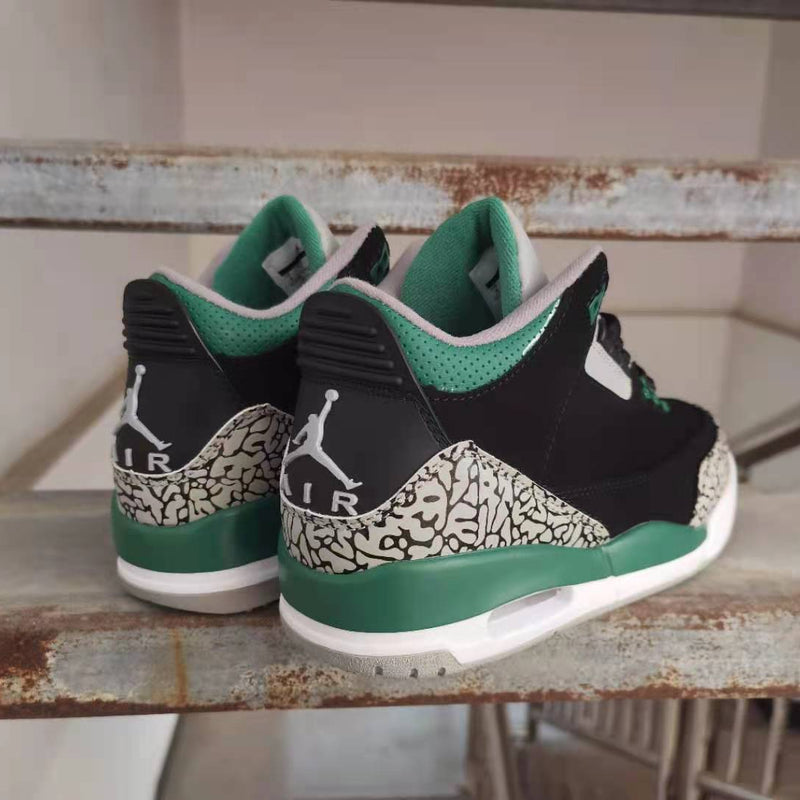 Sneakers, Black Green Colorway, Lace Up Design, Casual Gift for Sneaker Fans