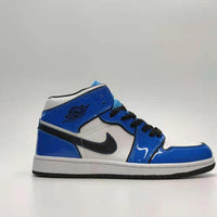 Sneakers, Blue White Colorway, Lace Up Design, Casual Gift for Sneaker Fans