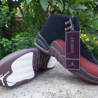 Sneakers, Black Red Colorway, Lace Up Design, Casual Gift for Sneaker Fans
