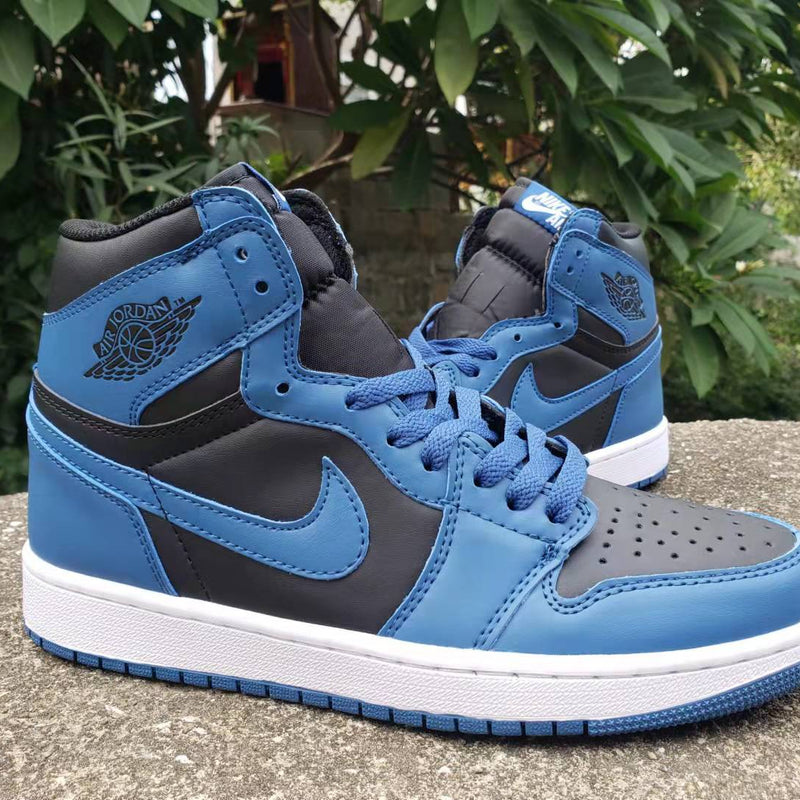 Sneakers, Royal Blue Black Colorway, Lace Up Design, Casual Gift for Sneaker Fans