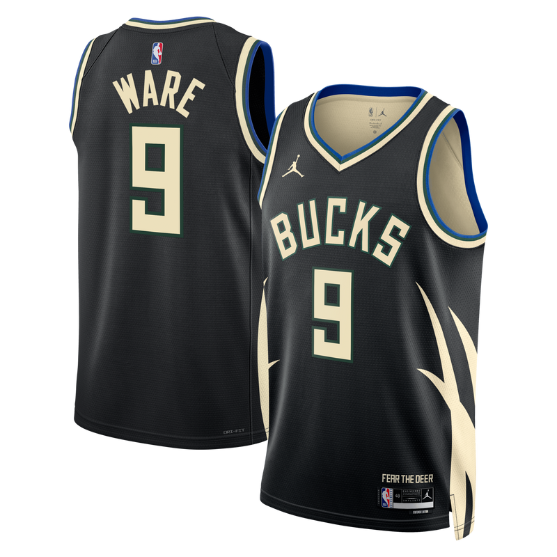 Milwaukee Bucks Statement Edition Swingman Jersey - Hunter Green - Kel'el Ware
