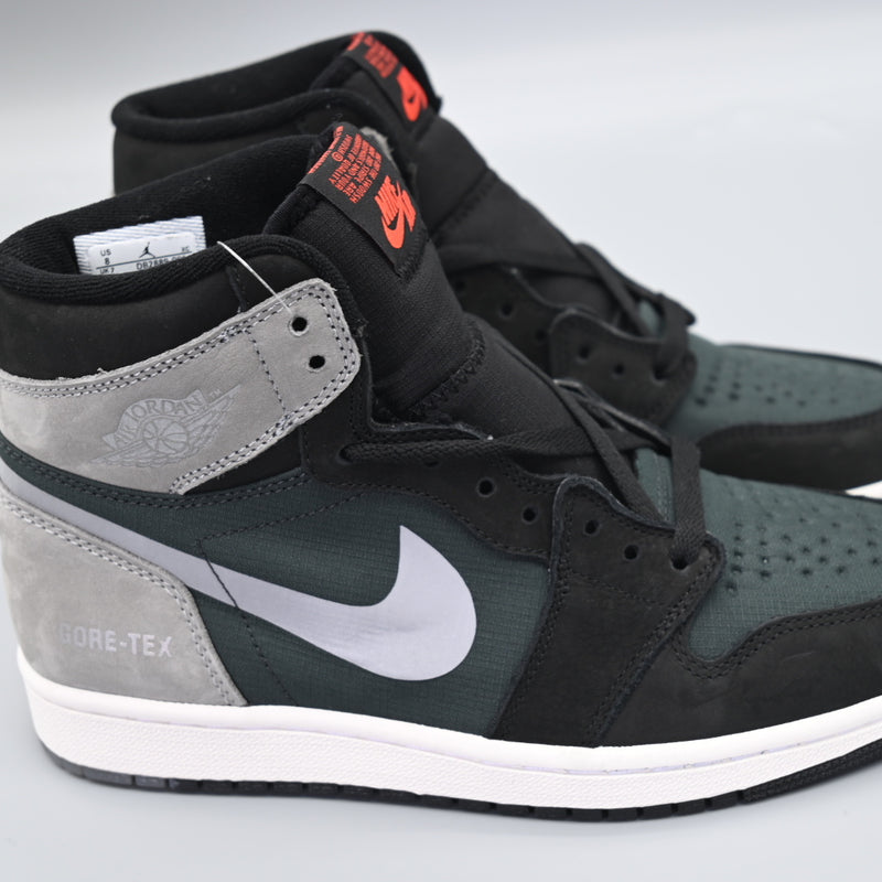 Sneakers, Green Black Gray Colorway, Reflective Detail, Lace Up Design, Casual Gift for Sneaker Fans