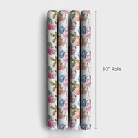 Watercolor Sports Christmas Gift Wrap, Hockey Helmets and Candy Canes Wrapping Paper, Hockey Fan Wrapping Paper Roll, Festive Present Wrap