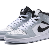 Sneakers, White Black Gray Colorway, Lace Up Design, Casual Gift for Sneaker Fans