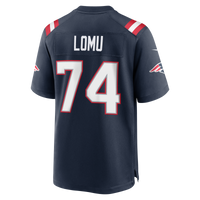 New England Patriots Caleb Lomu Navy 2026 NFL Draft First Round Pick No. 28 Team Game Jersey