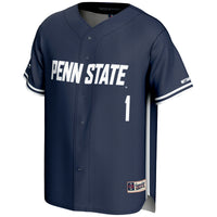 #1 Penn State Nittany Lions Lightweight Baseball Fashion Jersey - Navy