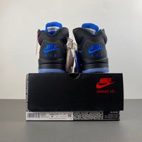 Low Top Sneakers, Blue Black Colorway, Lace Up Design, Casual Gift for Sneaker Fans