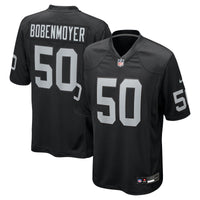 Las Vegas Raiders Jacob Bobenmoyer Black Game Player Jersey