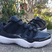 Low Top Sneakers, Black Colorway, Lace Up Design, Casual Gift for Sneaker Fans