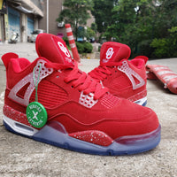 Sneakers, Red Blue Colorway, Lace Up Design, Casual Gift for Sneaker Fans