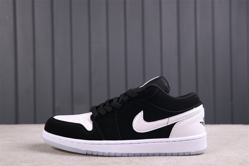 Low Top Sneakers, White Black Colorway, Lace Up Design, Casual Gift for Sneaker Fans