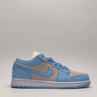 Low Top Sneakers, University Blue Colorway, Lace Up Design, Casual Gift for Sneaker Fans