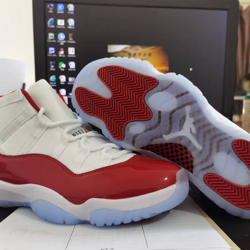 Sneakers, White Red Colorway, Lace Up Design, Casual Gift for Sneaker Fans