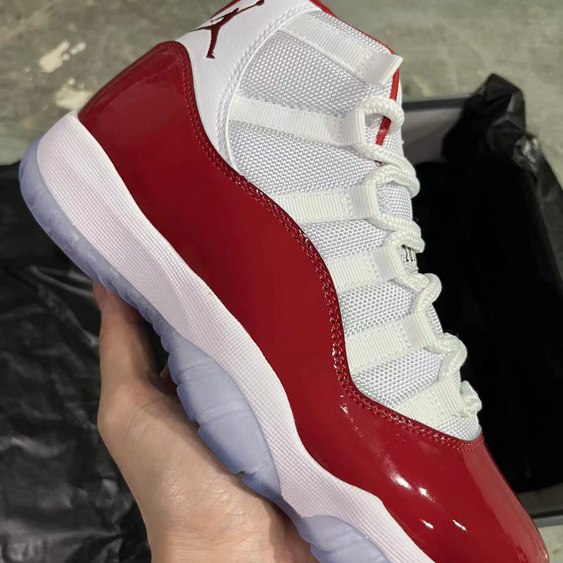 Sneakers, White Red Colorway, Lace Up Design, Casual Gift for Sneaker Fans