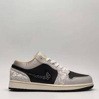 Low Top Sneakers, Black Gray Colorway, Lace Up Design, Casual Gift for Sneaker Fans