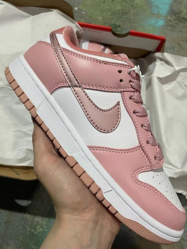 Low Top Sneakers, Pink Colorway, Lace Up Design, Casual Gift for Sneaker Fans