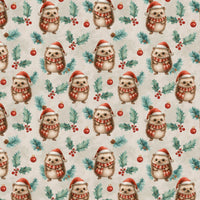 Adorable Woodland Animal Holiday Gift Wrap, Hedgehog Christmas Wrapping Paper, Winter Forest Present Paper, Festive Xmas Wrap Paper Roll