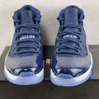 Sneakers, Midnight Blue Colorway, Patent Leather Footwear, Lace Up Design, Casual Gift for Sneaker Fans